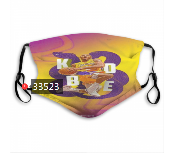 2021 NBA Los Angeles Lakers #24 kobe bryant 33523 Dust mask with filter->nba dust mask->Sports Accessory